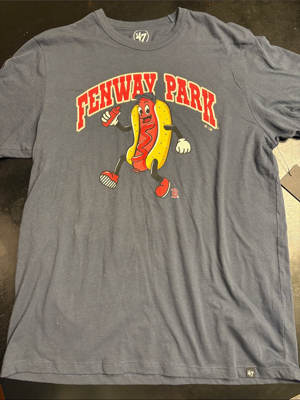 Men’s ‘47 Fenway Park Navy Graphic Hot Dog T-Shirt